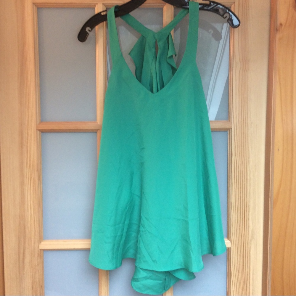 BCBGeneration Fun & Flirty Kelly Green Top *nwt*